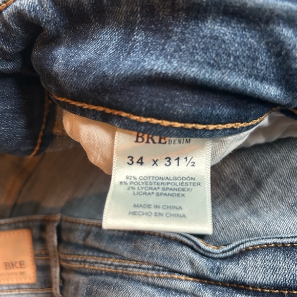 BKE Universal Fit Mid Rise Skinny Jeans 34x31.5 - Picture 4 of 4